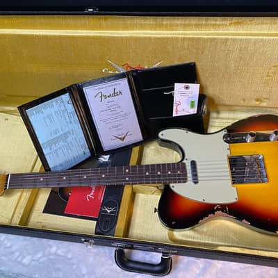 Fender '63 Relic Limited Edition Telecaster - Handwound PU's - Custom Shop - Authorized Dealer - Sunburst 7.25lbs - G05514 image 15