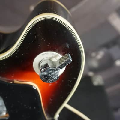 Teisco 1424 Vintage MIJ Semi-Hollow Electric Guitar Sunburst w/ Tremolo – Japan 1960s image 8