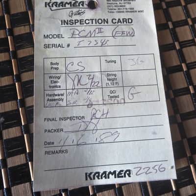 1989 Kramer American Pacer Left Handed RARE For Parts or Repair image 9