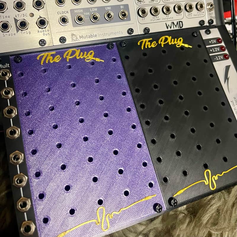 The Plug - Eurorack Cable Organizer - Rack Mounted Patch Cable Management Storage Module - 16HP image 1