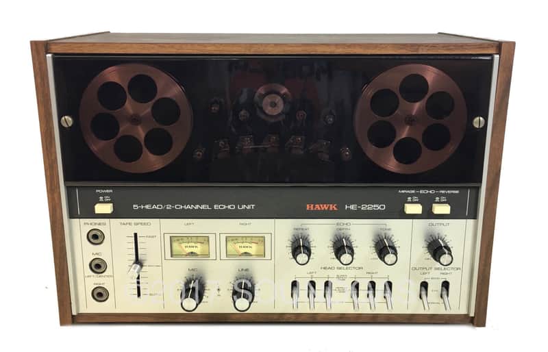 Hawk HE-2250 Superb Stereo Tape Delay - 5-Head/2-Channel Echo | Reverb