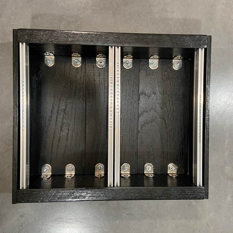 6U 40hp Eurorack Modular Unpowered case oak -black 2026 - Black Vehslage Modular image 1