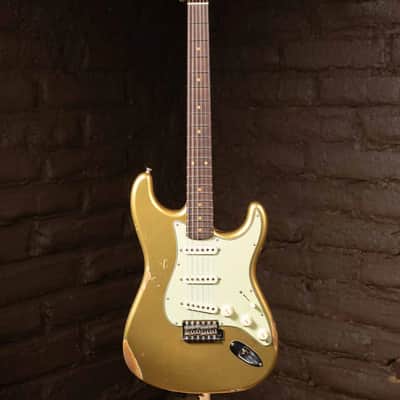 Fender Custom Shop 1963 Stratocaster Heavy Relic - Aztec Gold (New) image 1