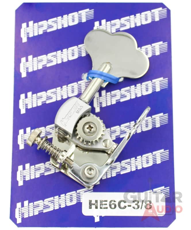 Hipshot HE6C-3/8 Ultralite D-Tuner X-Tender 3/8 Bass, Chrome, 20680C image 1