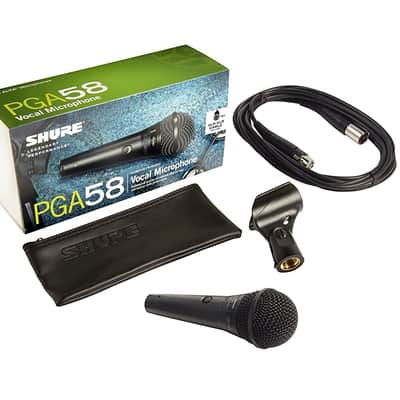 Shure PGA58-XLR Cardioid Dynamic Handheld Vocal Microphone with XLR Mic Cable image 1