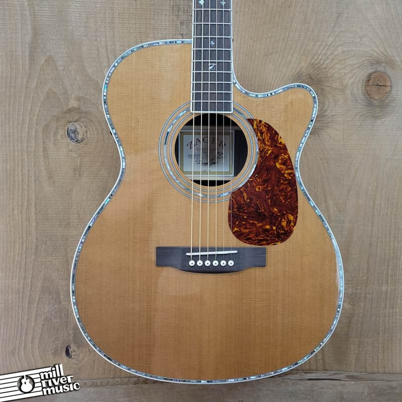 Zager 80ce OM Acoustic Electric Guitar Used image 1