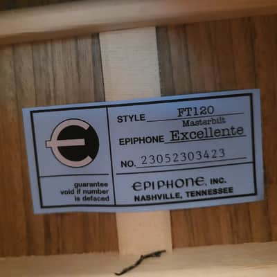 Epiphone   Excellente FT 120 Acoustic Electric Guitar image 12