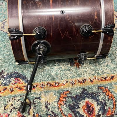 Terry Bozzio's DW - 16x14" Collector's Series Bass Drum 1998- Satin Ebony. Autographed! image 9