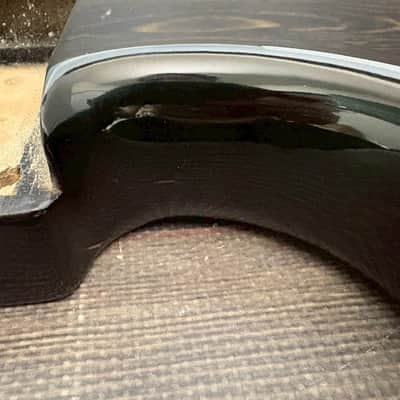 80s FERNANDES FST-85 HH Stratocaster Type Body Black Alder w/Plate Japan image 11