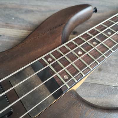 1990's Aria Pro II IGB-50 Integra Active PJ Bass Guitar (Mahogany) image 4