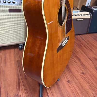 Epiphone FT-79 AN Inspired by Texan Reissue Acoustic Electric Guitar -2009 - Antique Natural w/hard case image 3