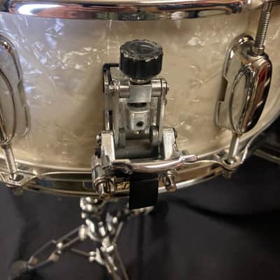 Tama - 5x14" Rockstar Series Mahogany, 8-Lug Snare Drum 1992–1997 - White Marine Pearl image 9