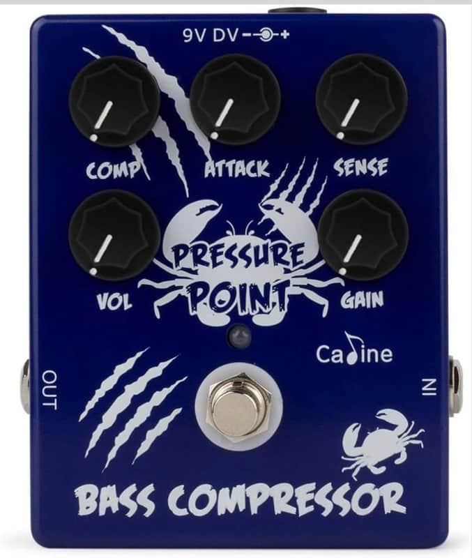 Blue CP 45 Caline BASS Guitar Effects Pedal Pressure point Bass Compressor True Bypass Effect Pedal Aluminum-alloy  2024 - BLUE/NAVY image 1