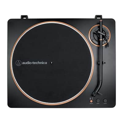 Audio-Technica AT-LP70X-BG Belt-Drive Turntable (Black/Bronze) with Amplifier image 3