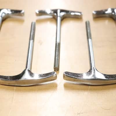 Ludwig USA 4 1/8" Chrome T Rods 8pk Vintage 1960's -70's #2 image 5