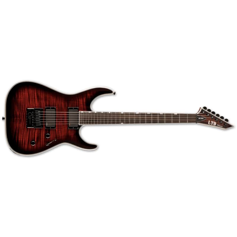 ESP LTD MH-1000 Evertune FM Dark Brown Sunburst Electric Guitar + Free Gig Bag image 1