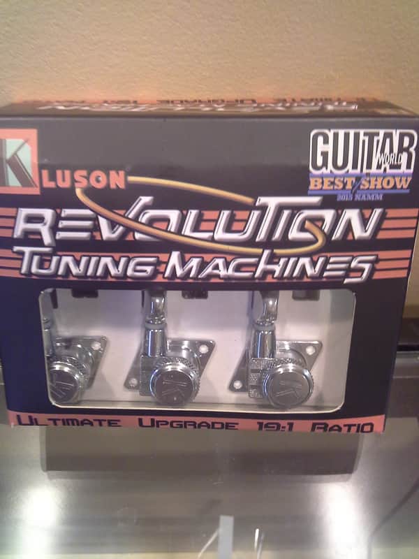 Kluson KFTL-3805CL Revolution 6-in-Line F-Mount Locking Tuners image 1