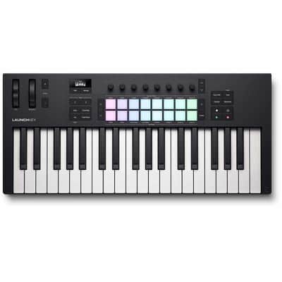 NOVATION LAUNCHKEY-37-MK4 Mk4 - Clavier maitre 37 touches, 16 pads, 8 encodeurs, écran OLED image 1
