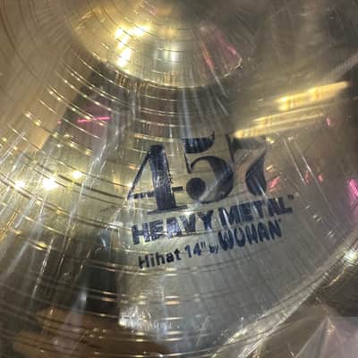 Wuhan 14" Hi-Hat Pair - 457 Heavy Metal Cymbal image 2