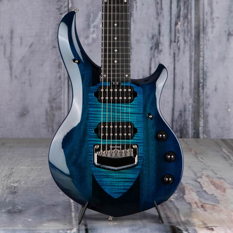 Used Ernie Ball Music Man John Petrucci Majesty 7-String, Blue Silk image 1