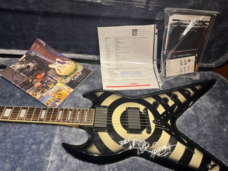 Epiphone Zakk Wylde Signature “ZV” Custom Autographed by Zakk