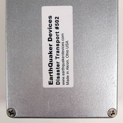 Used EarthQuaker Devices Disaster Transport Modulated Delay Machine Silver / Black Print VGC image 6