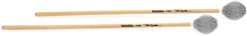 Innovative Percussion IP3004 Tom Rarick Hard Marimba Mallets - Pewter Yarn - Birch (5-pack) Bundle image 1