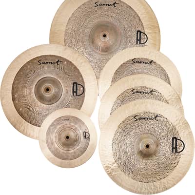 Agean Cymbals Samet Set 5pc - 20" Ride - 18" Crash - 16" Crash - 14"Hi-hat - 10" Splash /  B.20 Bronze, Handmade in Turkey /  High Quality Set of Cymbals at Discounted Price image 1