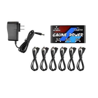 Caline CP-02 Mini Power Supply 6 Outputs for Pedal，DC 9V 100-500mah,price include the import duty for US buyer image 1