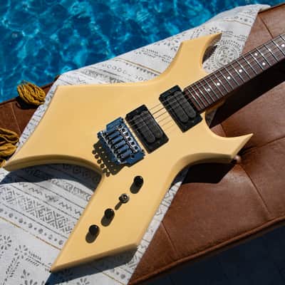 1985 B.C. Rich Warlock  - Aged White - Made in Japan - Pro Set Up w Perfect Frets/Action/Intonation! Shred Master Supreme image 1