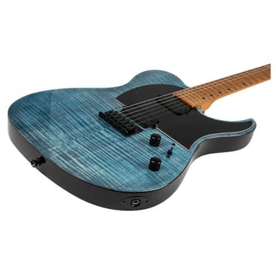 Spira T-450 TDB T-Style Roasted Poplar Flamed Maple Top Canadian Roasted Maple Neck 6-String Electric Guitar image 6