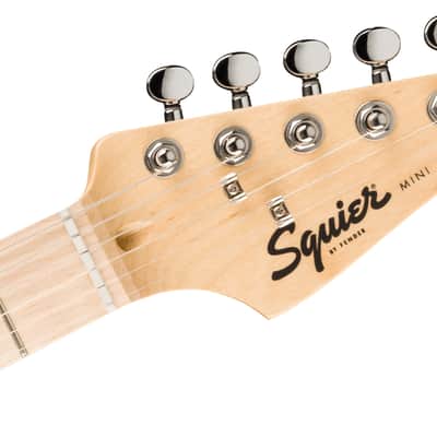 Squier Mini Stratocaster Electric Guitar, Maple Fingerboard, California Blue image 4
