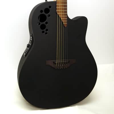 Ovation 2078TX-5 Elite T Deep Contour Acoustic-Electric Guitar - Textured Black image 1