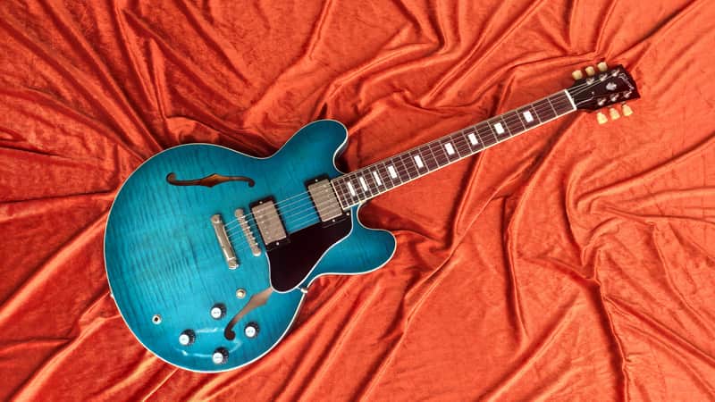 Gibson ES-335 Figured Ocean Water Perimeter * RARE Demo Model *