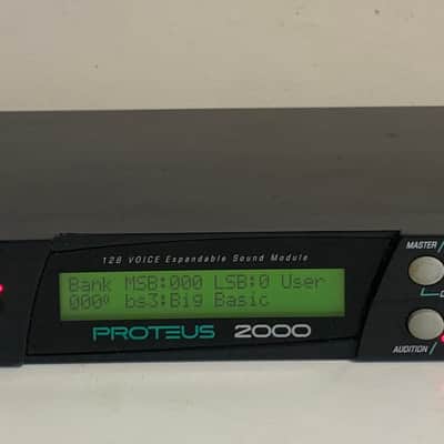E-MU Systems Proteus 2000 Rackmount 128-Voice Sampler Module 1999 - Black