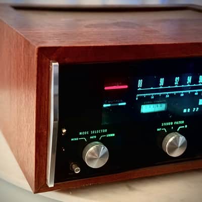 🎶✨ McIntosh MR77 FM Stereo Tuner w/ Walnut Wood Cabinet — Serviced, Tested, Strong Stereo Lock image 5