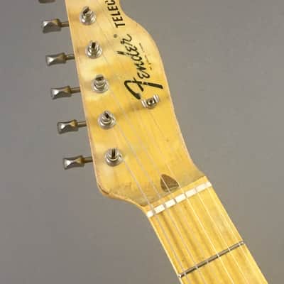 Fender American Vintage Double Bound Solid Body Custom Aged Natural Relic TL71 Tele Guitar 7.1Lb HSC image 3