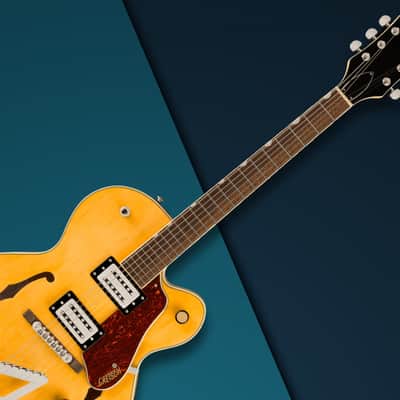 Gretsch G2420 Streamliner Hollow Body Single-Cut 6-String Right-Handed Electric Guitar with Maple Body and Laurel Fingerboard (Village Amber) image 6