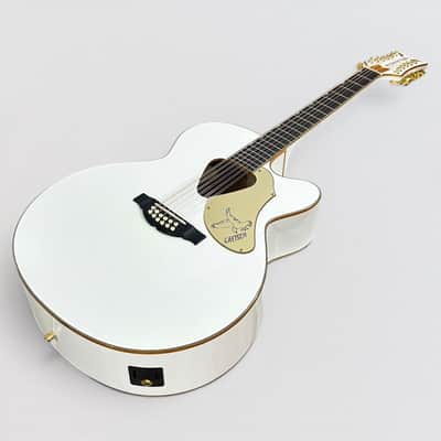 Gretsch G5022CWFE-12 Rancher Falcon Acoustic Electric Guitar - White image 12