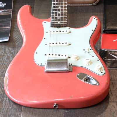 MINTY! 2020 Fender Limited Edition Custom Shop 1960 Stratocaster Relic Reissue Tahitian Coral + COA OHSC image 2