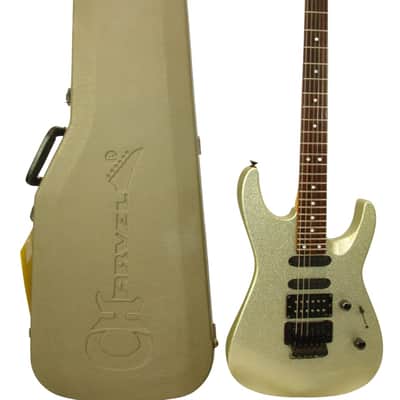 1990 Charvel Fusion Custom Electric Guitar, Rosewood Fingerboard, Gold Sparkle w/ Case image 1