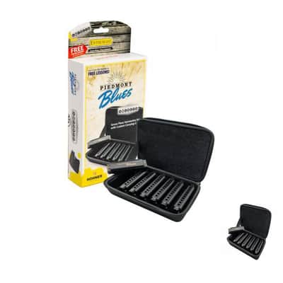 Hohner Piedmont Blues Harmonica Set 7-piece with Case-NEW image 4