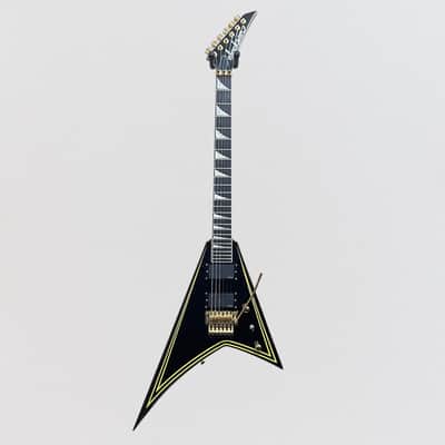 Jackson MJ Series Rhoads RR24MG Electric Guitar 2024 - Black with Yellow Pinstripes image 8