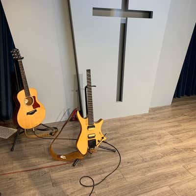 Impossible@guitar™ בְּצַלְאֵhל™ Drop Top Natural Flame + GhostFire Bullet 3.0 padded Super Thick GigBag - Safe Shipping image 20