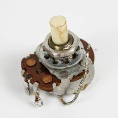 1973 Vintage Fender Jaguar/Jazzmaster MEG Pot Potentiometer 1970s White Plastic Tip USA image 5