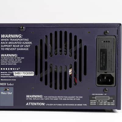 Kurzweil K2600R Digital Sound Module Synthesizer Rackmount K 2600 R image 5