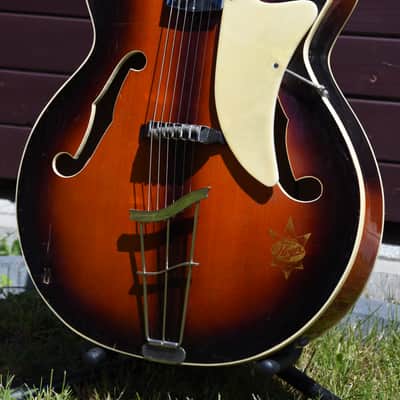 Arnold Hoyer PERLOID + Pickup – 1956 German Vintage Archtop Jazz Guitar / Gitarre image 3