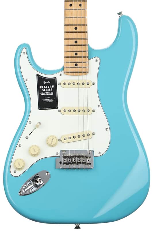 Fender Player II Stratocaster Left-handed Electric Guitar - Aquatone Blue with Maple Fingerboard image 1