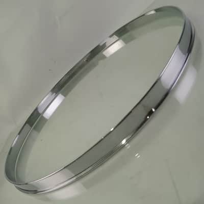 Gretsch 14" Single-Flange Snare/Floor Tom Drum Rim/Hoop Chrome-Brass Broadkaster image 2