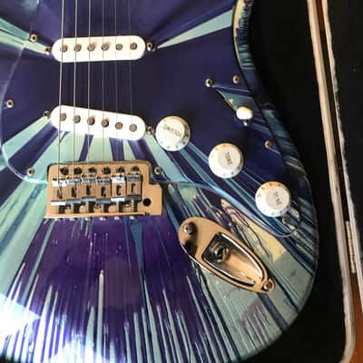 Fender Stratocaster/Splattercaster 2003/04 Blue image 4